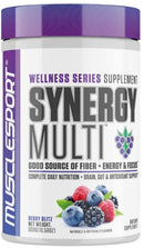 MuscleSport Synergy Multivitamin Powder, Greens, Aminos, Antioxidants|Multi Vitamin|Mass For Life|