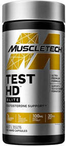 MuscleTech Test HD Elite 120 Capsules|Fat Burner|Mass For Life|