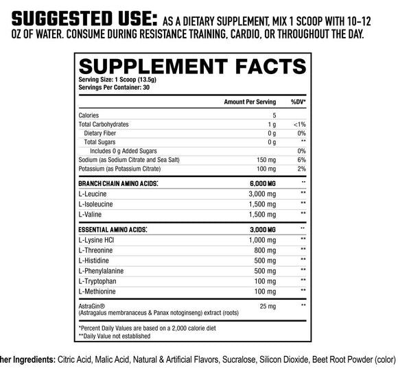 Axe & Sledge The Grind EAAs+ Hydration 30 Servings|BCAA|Mass For Life|