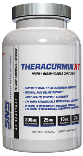 SNS Serious Nutrition Solutions Theracurmin XT - 60 Capsules|Joint Support|Mass For Life|