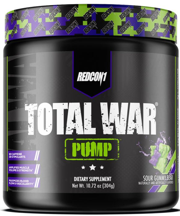 Redcon1 Total War Pump Non-Stim Pre Workout|Muscle Pumps|Mass For Life|