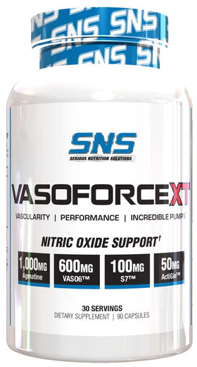 SNS Serious Nutrition Solutions Vasoforce XT 90 caps|Muscle Pumps|Mass For Life|