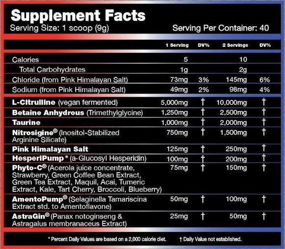 Performax Labs VasoMax Grand Pre Max|Pre Workout|Mass For Life|
