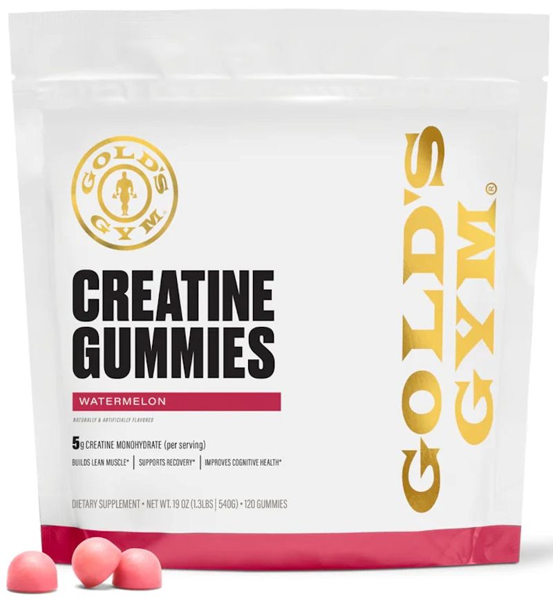 Gold’s Gym Creatine Gummies|Mass For Life|Creatine