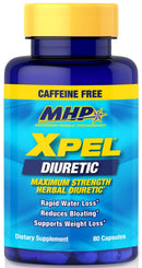 MHP Xpel Caffeine Free 80 Caps|Diuretics|Mass For Life|