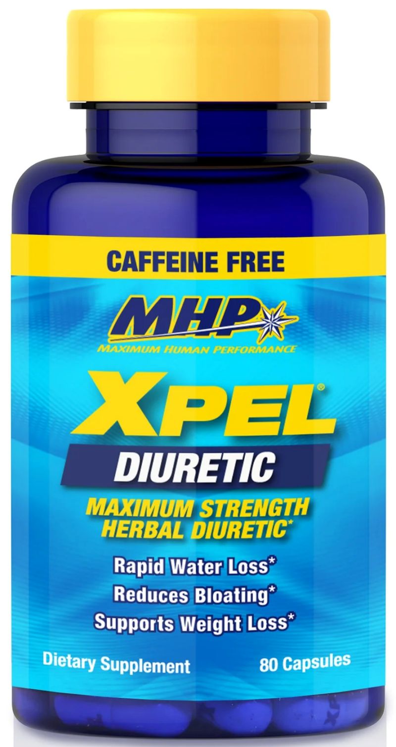 MHP Xpel Caffeine Free box bottle