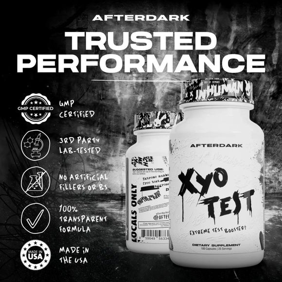 AfterDark Supplements XyoTest|Test Booster|Mass For Life|