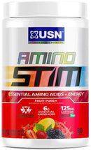 USN Amino Stim Essential Amino Acid+ Energy 30 servings|BCAA|Mass For Life|