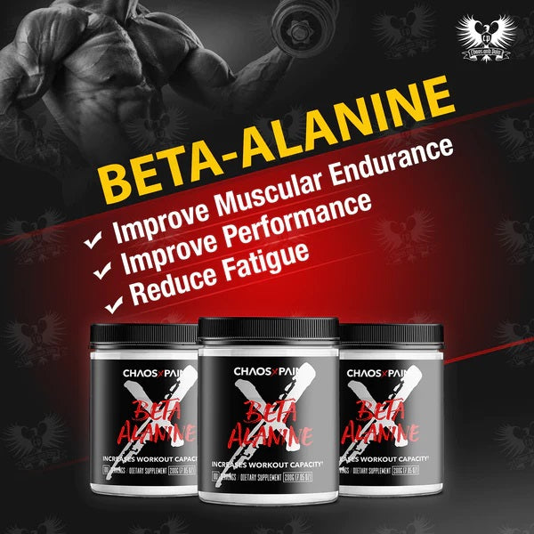 Chaos and Pain Beta-Alanine  pre-workout banner