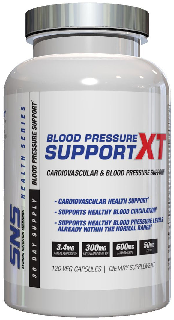 SNS Serious Nutrition Solutions Blood Pressure Support XT 120 Veg Caps|Blood Pressure|Mass For Life|