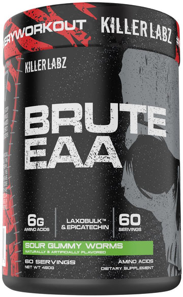 Killer Labz Brute EAA with Test Booster|Pre-Workout|Mass For Life|