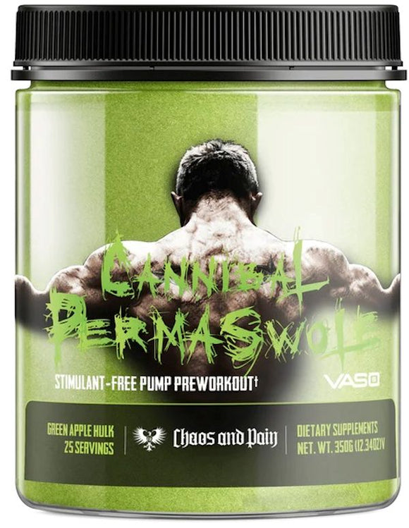 Chaos and Pain Cannibal Permaswole Stim-Free Pump|Pre Workout|Mass For Life|