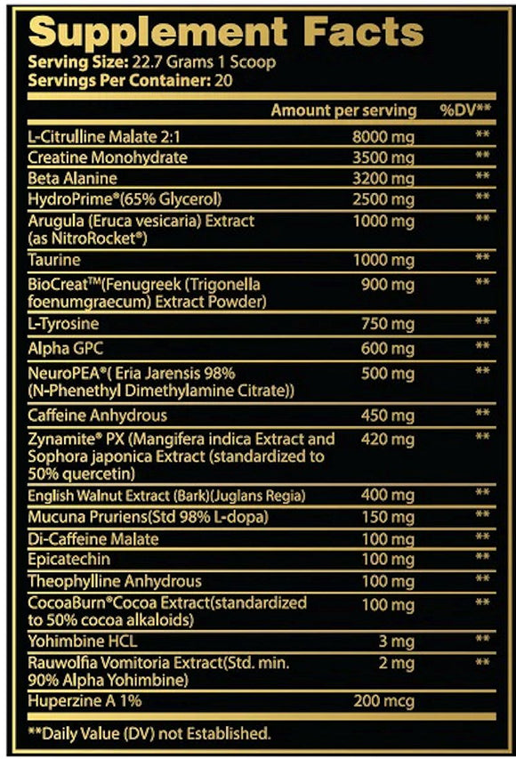 Chaos and Pain CANNIBAL FEROX AMPeD Pre-Workout|Pre Workout|Mass For Life|