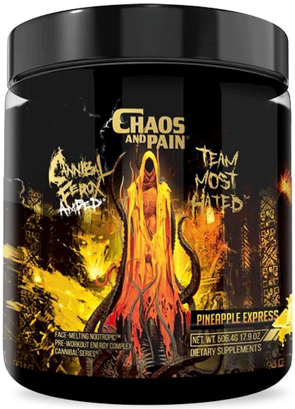 Chaos and Pain CANNIBAL FEROX AMPeD Pre-Workout test booster