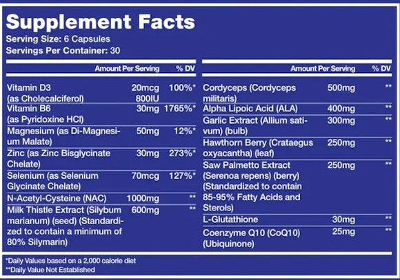 Chaos and Pain Chemical OD Liver and Organ Support|Liver Support|Mass For Life|