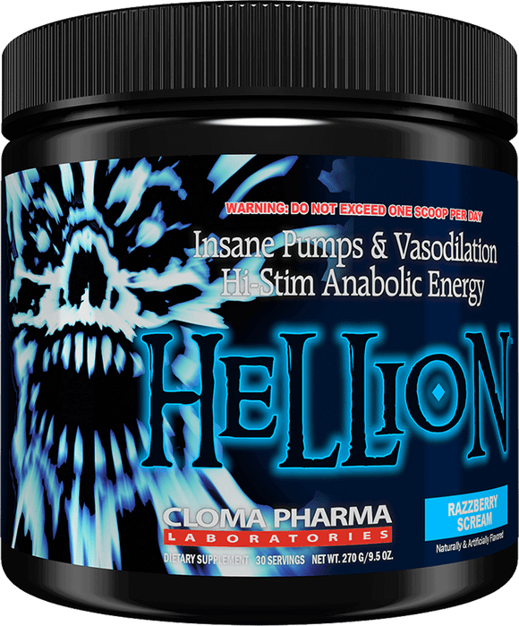 Cloma Pharma Hellion 30 servings|Pre Workout|Mass For Life|