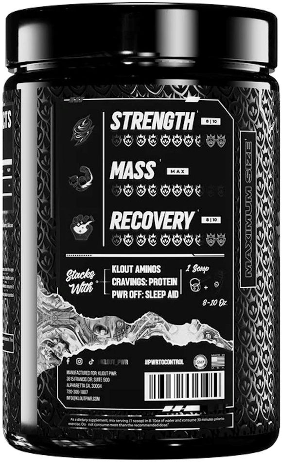 Klout Creatine 75 servings Unflavored|Creatine|Mass For Life|