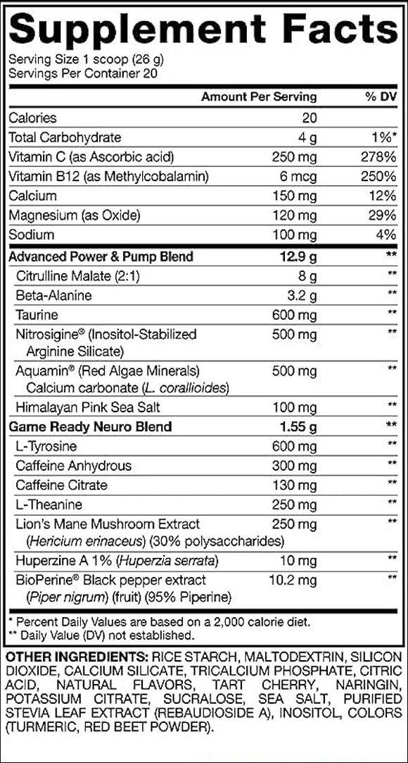 Pure Vita Labs Domin8 Pre-Workout SuperFuel|Pre-Workout|Mass For Life|