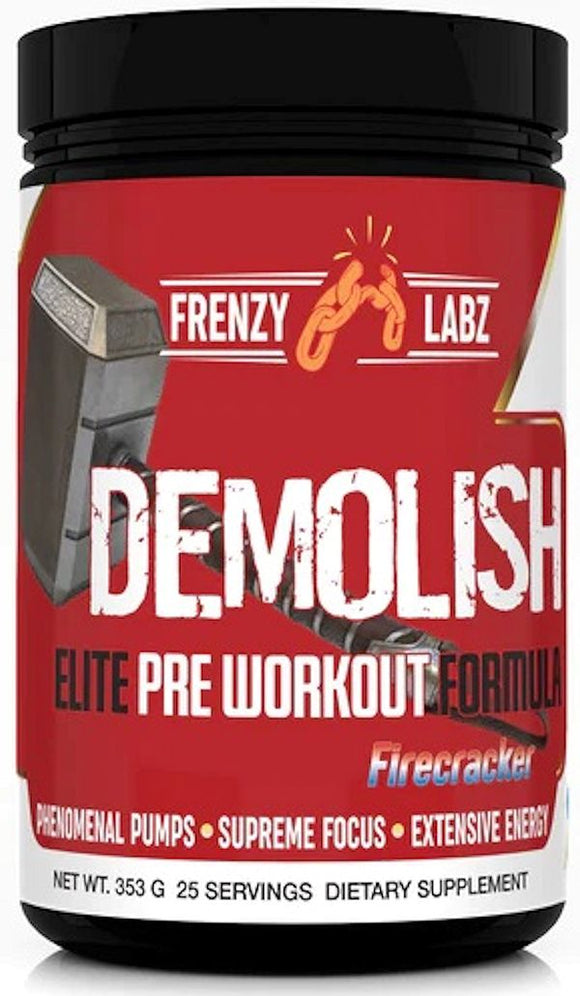 Frenzy Labz Demolish High Stim Pre-Workout|Pre-Workout|Mass For Life|