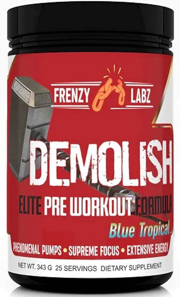 Frenzy Labz Demolish High Stim Pre-Workout|Pre-Workout|Mass For Life|