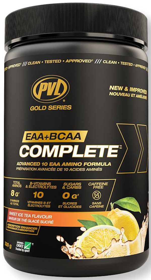 Pure Vita Labs EAA + BCAA Complete Advanced Amino Acid Formula 30 servings lemon