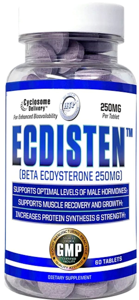 Hi-Tech Pharmaceuticals Ecdisten Beta Ecdysterone 60 Tablets|Muscle Growth|Mass For Life|