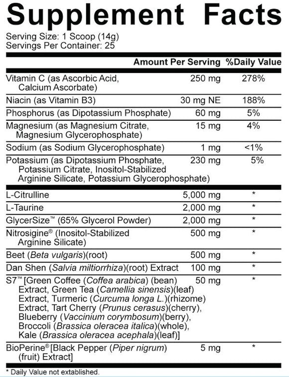 5% Nutrition Full As F*ck Non-Stim Pre-Workout 30 Servings|Citrulline|Mass For Life|