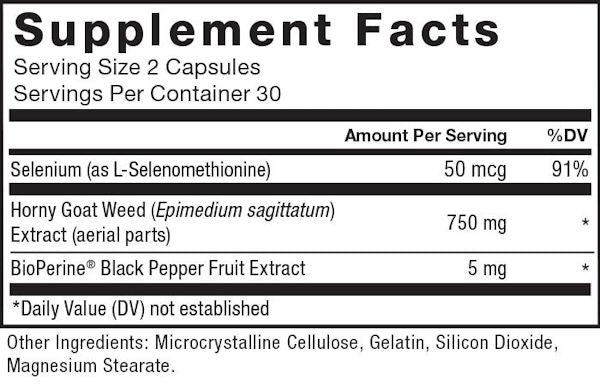 Force Factor Horny Goat Weed Test Booster fact