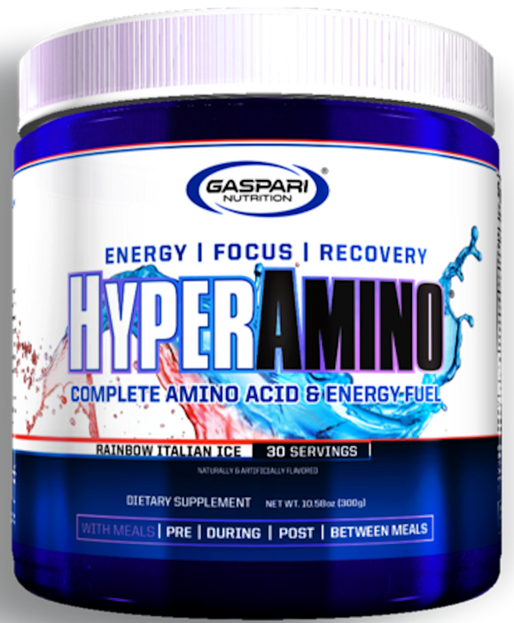 Gaspari Nutrition HyperAmino Athletic Performance 30 serving|BCAA|Mass For Life|