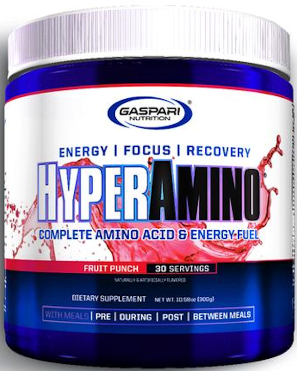 Gaspari Nutrition HyperAmino Athletic Performance 30 serving|BCAA|Mass For Life|