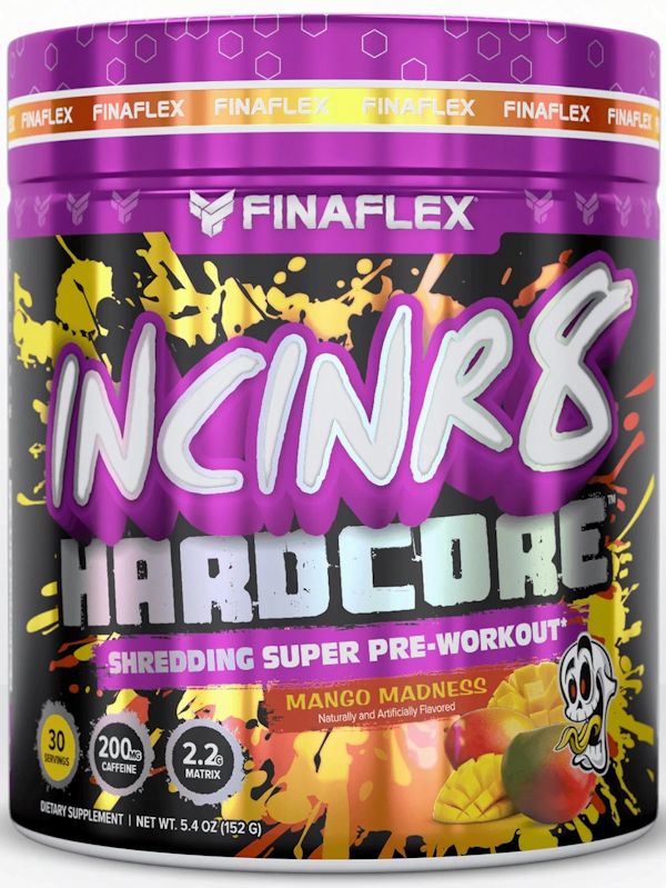 FinaFlex INCINR8 HARDCORE Shredding Super Pre-Workout muscle