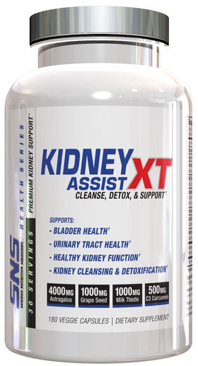 SNS Serious Nutrition Solutions Kidney Assist XT 180 caps|Kidney Health|Mass For Life|
