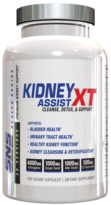 Serious Nutrition Solutions Kidney Assist XT 180 caps|Kidney Health|Mass For Life|