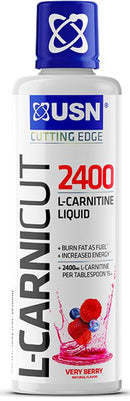 USN L-Carnicut Liquid 2400 31 servings|Carnitine|Mass For Life|