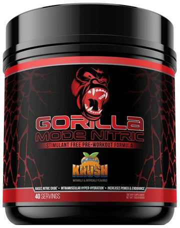 Gorilla Mind Gorilla Mode Nitric Pre-Workout 40 Servings|Pre Workout|Mass For Life|