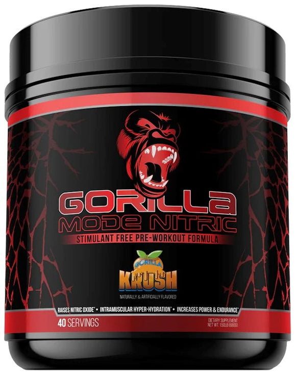 Gorilla Mind Gorilla Mode Nitric Pre-Workout 40 Servings|Pre Workout|Mass For Life|
