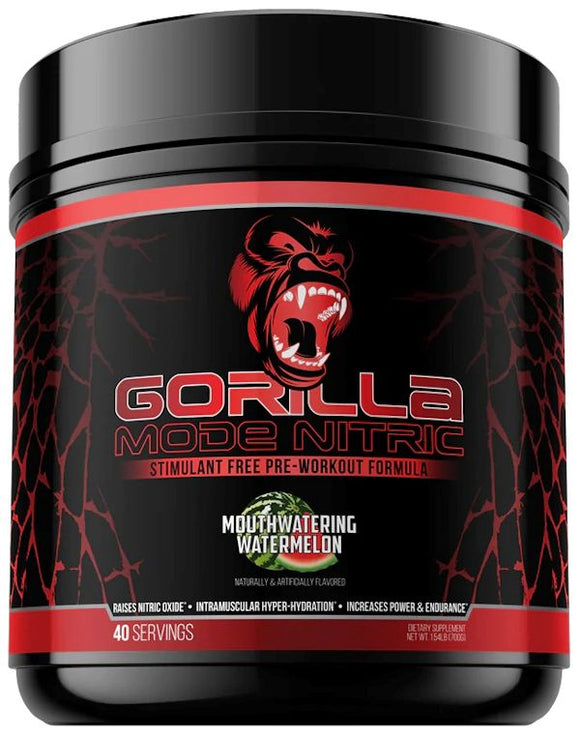 Gorilla Mind Gorilla Mode Nitric Pre-Workout 40 Servings|Pre Workout|Mass For Life|