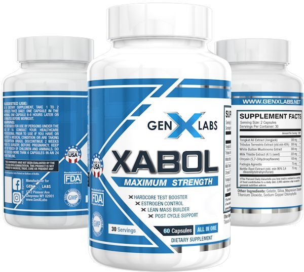 GenXLabs XABOL Double Pak | Mass For Life bottles