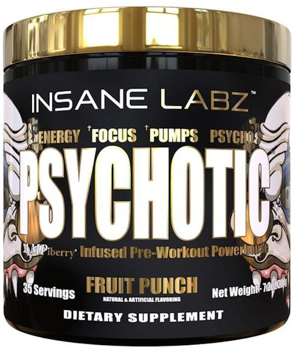 Insane Labz Psychotic Gold Pre Workout|Pre-workout|Mass For Life|