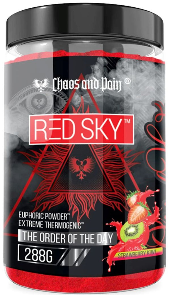 Chaos and Pain Red Sky Powder|Pre Workout|Mass For Life|