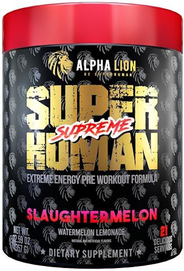 SuperHuman Supreme pre-workout Alpha Lion 