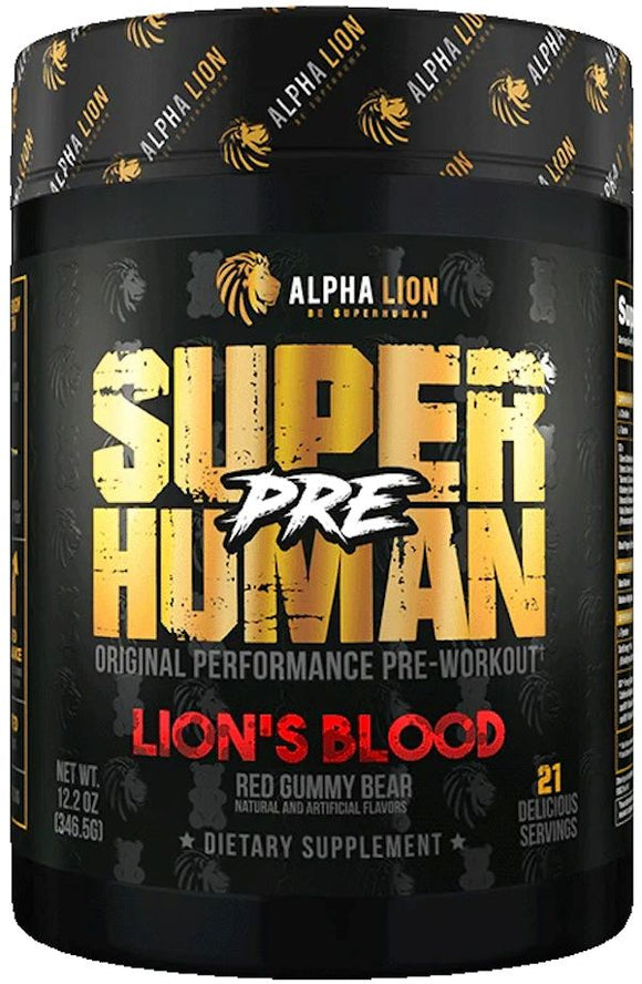 Alpha Lion SuperHuman Pre|Pre-Workout|Mass For Life|