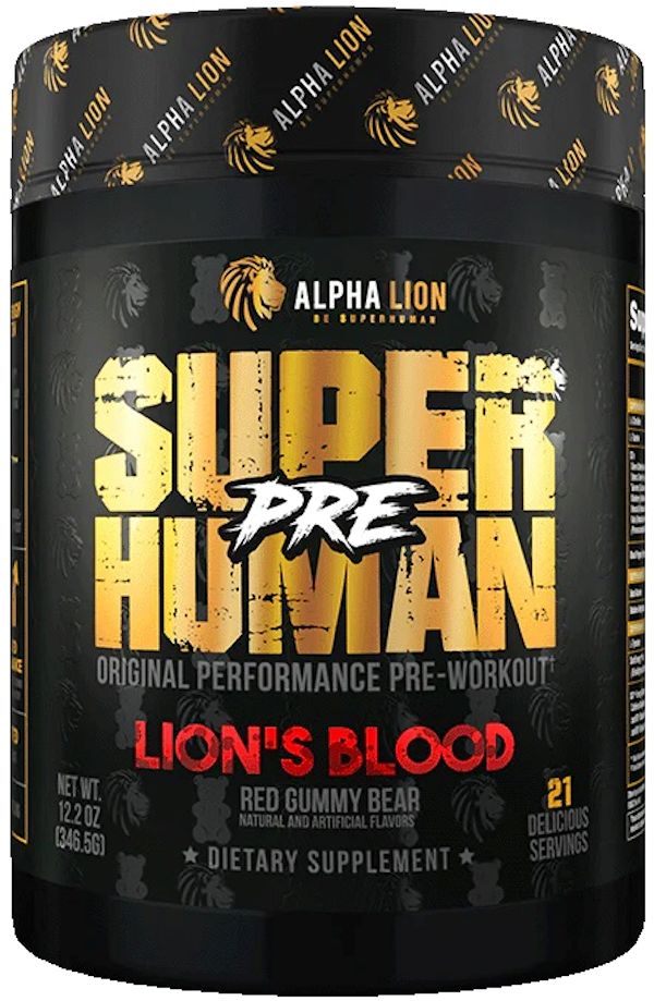 Alpha Lion SuperHuman Pre Performance Pre-Workout 42 Servings orange