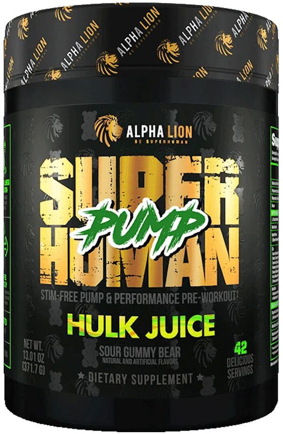 Alpha Lion SuperHuman Pump Stim-Free Pumps & Performance|Pre Workout|Mass For Life|