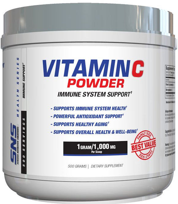 Serious Nutrition Solutions Vitamin C Powder 500 Servings|Multi Vitamin|Mass For Life|