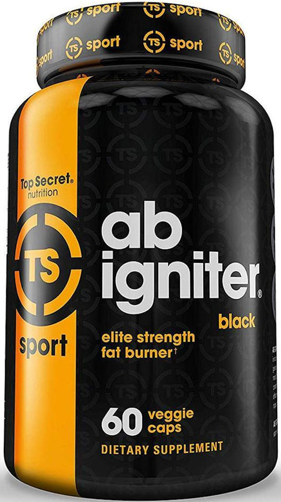 Top Secret Nutrition Ab Igniter Black 60 Vcaps|Fat Burner|Mass For Life|