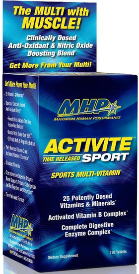 MHP Activite Sport Multi Vitamin 120 Tabs|Multi Vitamin|Mass For Life|