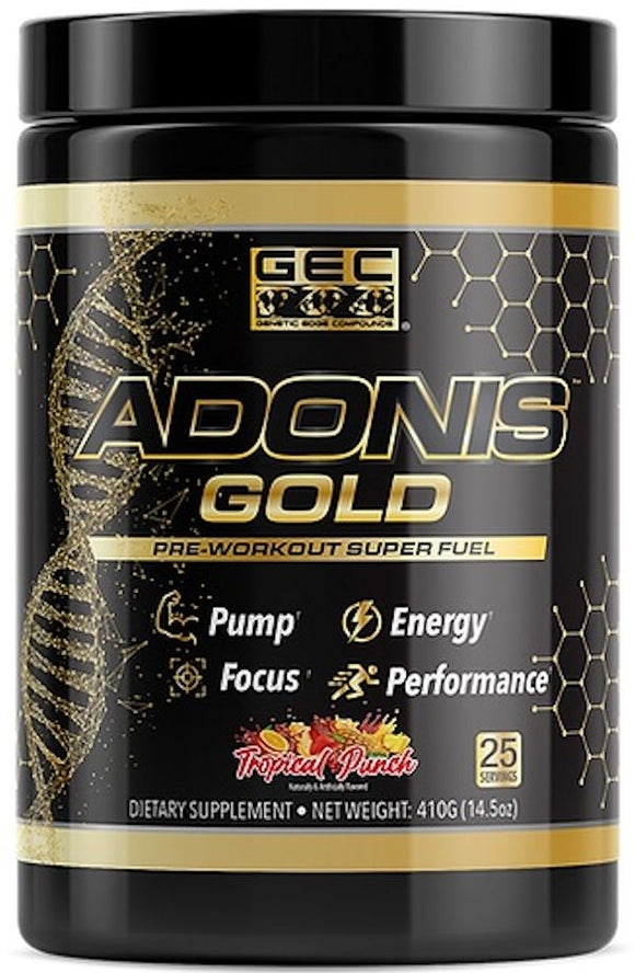 GEC Adonis Gold Pre-Workout|Pre Workout|Mass For Life|