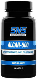 SNS Serious Nutrition Solutions Alcar-500 100 Capsules|Carnitine|Mass For Life|