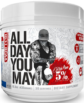 5% Nutrition All Day You May 30 Servings|BCAA|Mass For Life|